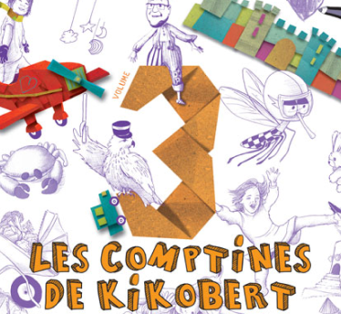 La pochette d'album " Les comptines de Kikobert 3 "