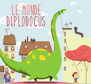 La pochette d'album " Le monde diplodocus "
